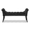 Baxton Studio Chandelle Luxe Black Velvet Upholstered Bench 146-8346 - alternate 8